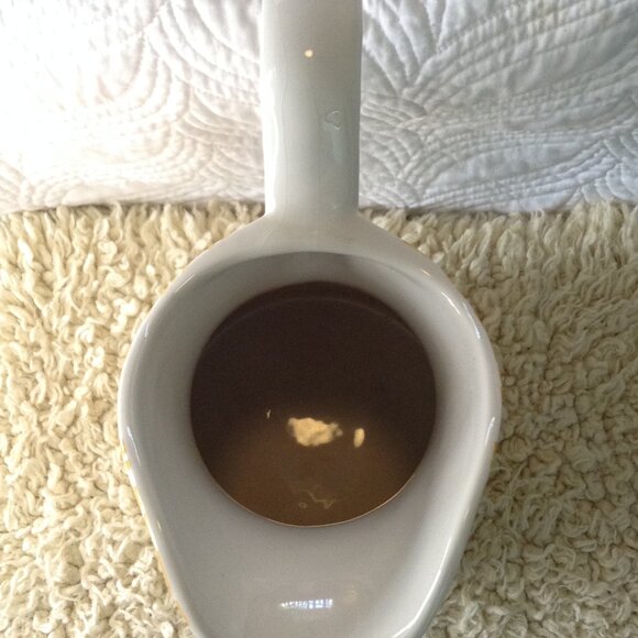 NWOT Farval Large Hand painted Ceramic Pitcher; Portugal Collectible, Sunflowers - Picture 3 of 4